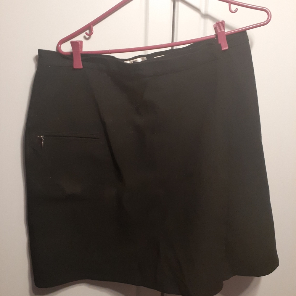 Black Wrap-around Skirt